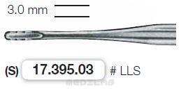 17.395.03 Elewator Lindo-Levien z ząbkami 3.0 mm prosty