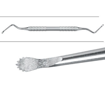 41.855.01ZS Łyżeczka kostna Lucas z ząbkami 2,5 mm