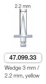 47.099.33 Klin Bone Splitting 3 x 2.2 mm żółty