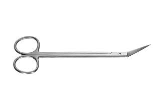 46.111.16x Nożyczki Lockin Scissors, ząbkowane, zgięte