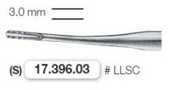 17.396.03 Elewator Lindo-Levien z ząbkami # LLSC 3.0 mm zagięty