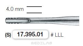 17.395.01 Elewator Lindo-Levien z ząbkami # LLL 4.0 mm prosty