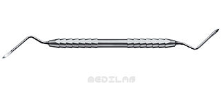 17.056.03 Dźwignia korzeniowa Heidbrink do apeksów 2.5 mm, z ząbkami