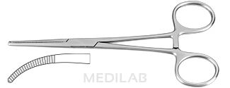 23.105.14 Kleszczyki chirurgiczne Kocher zagięte 2.5 mm