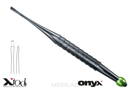 17.007.06TI X-Luxa-Tool prosty 3mm Onyx