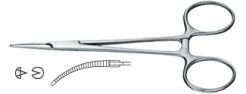 23.063.12 Kleszczyki chirurgiczne Micro-Halstead zagięte 1.2 mm