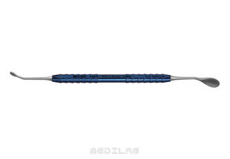 41.868.09 Tytanowa mikro łyżeczka do biomateriału/kości 4x6/8x10 mm